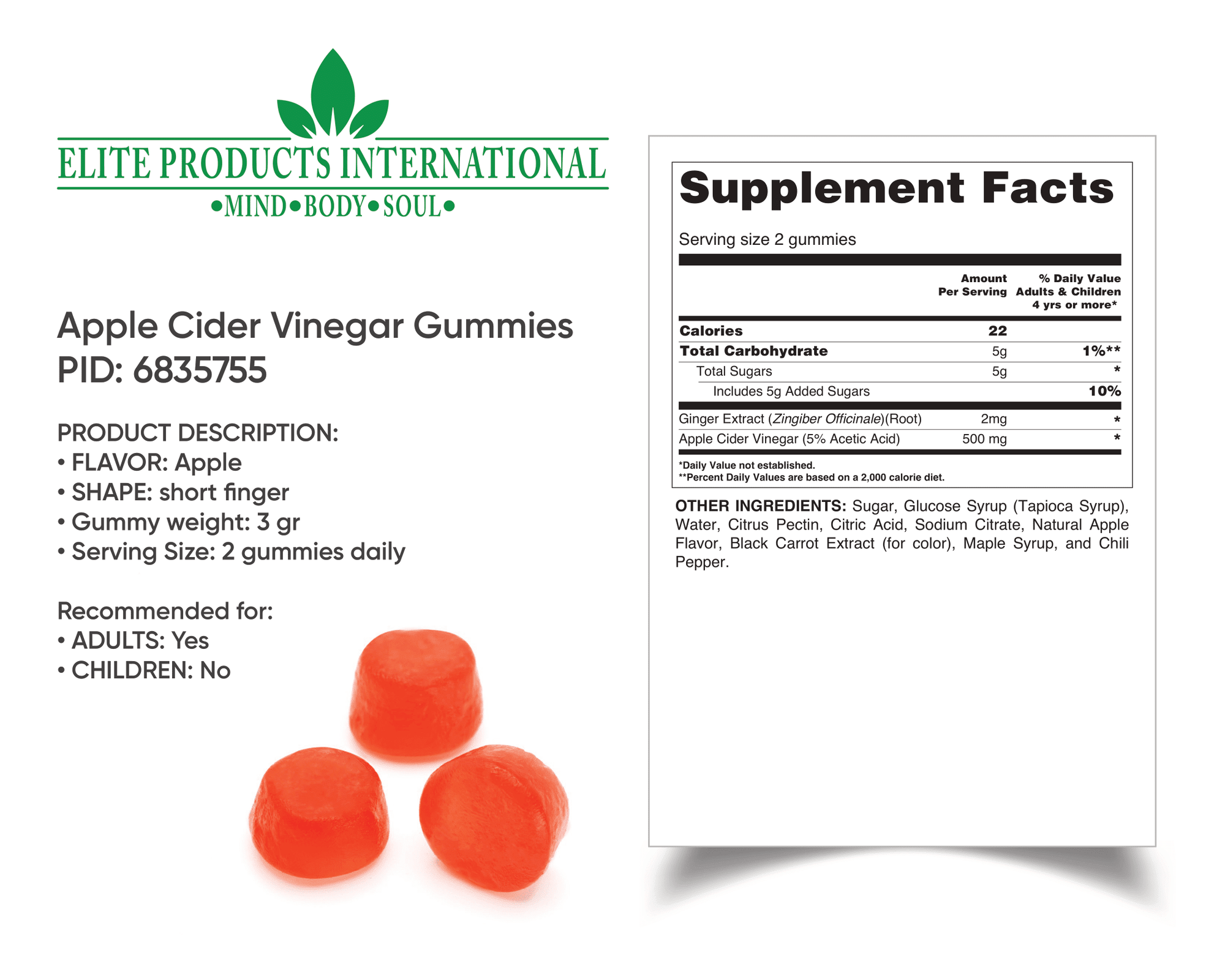 apple cider vinegar gummies plus crafted to provide a burst of all-natural nutrition.