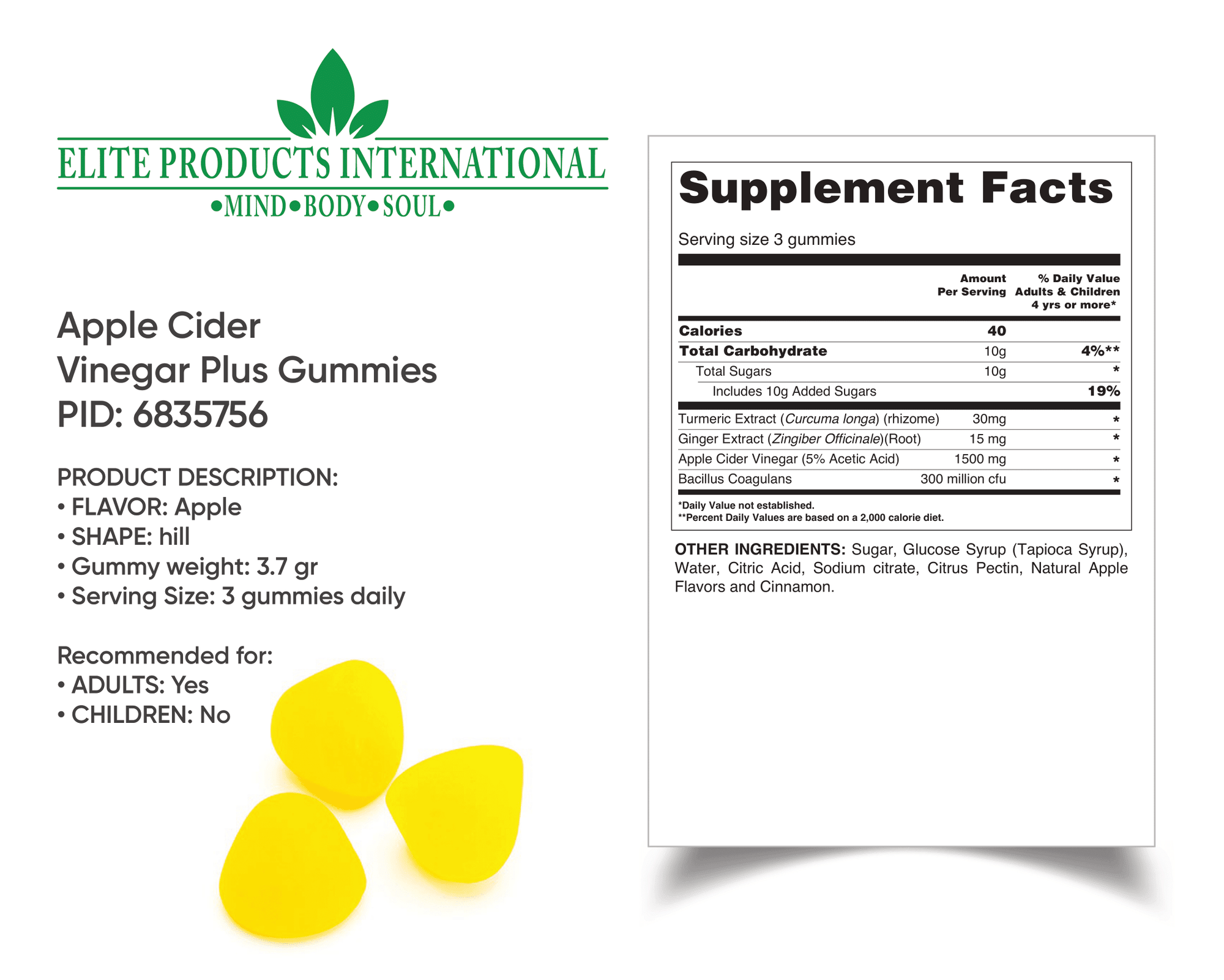 apple cider vinegar gummies foster a harmonious environment within your gut, bolstering your overall well-being.