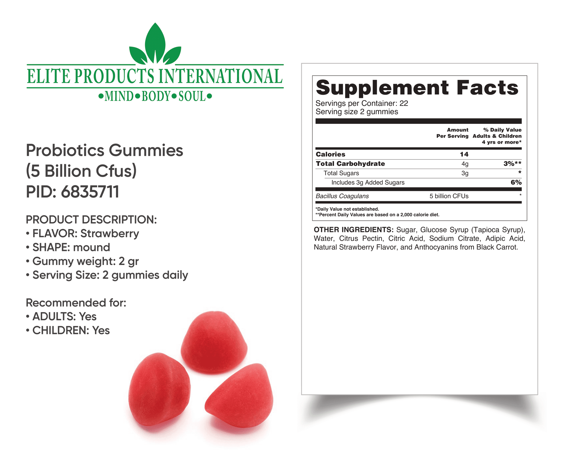 Probiotic Vitamin Gummies leave you feeling lighter and more energetic