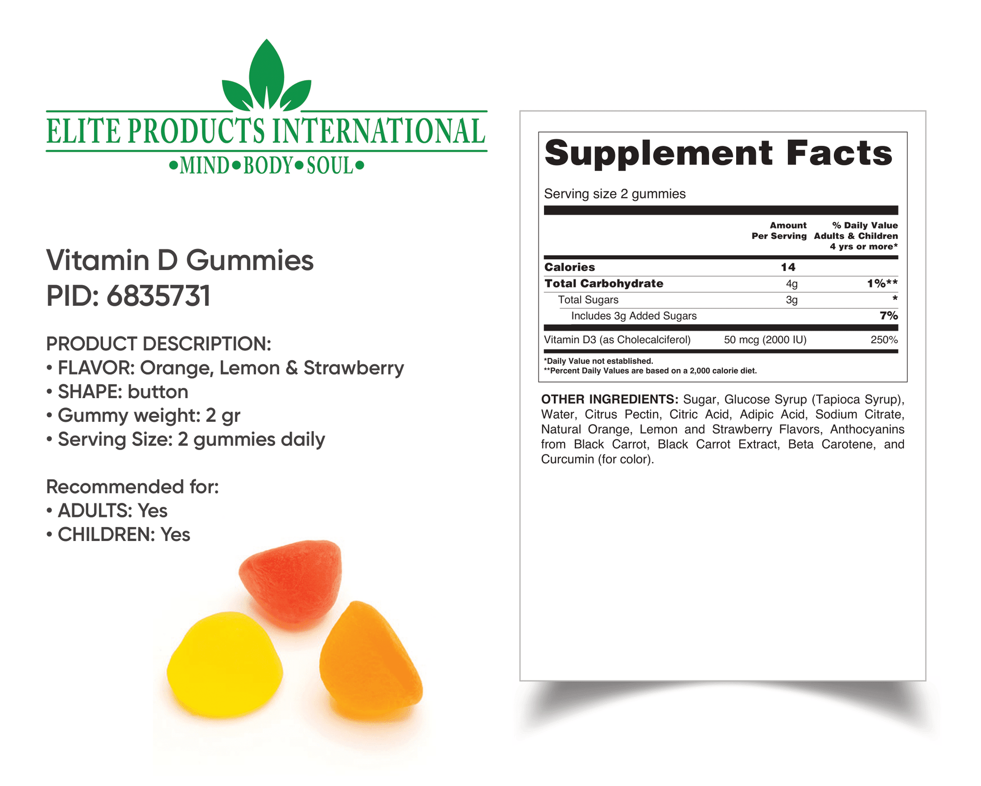 vitamin d3 gummies help regulate the immune system,