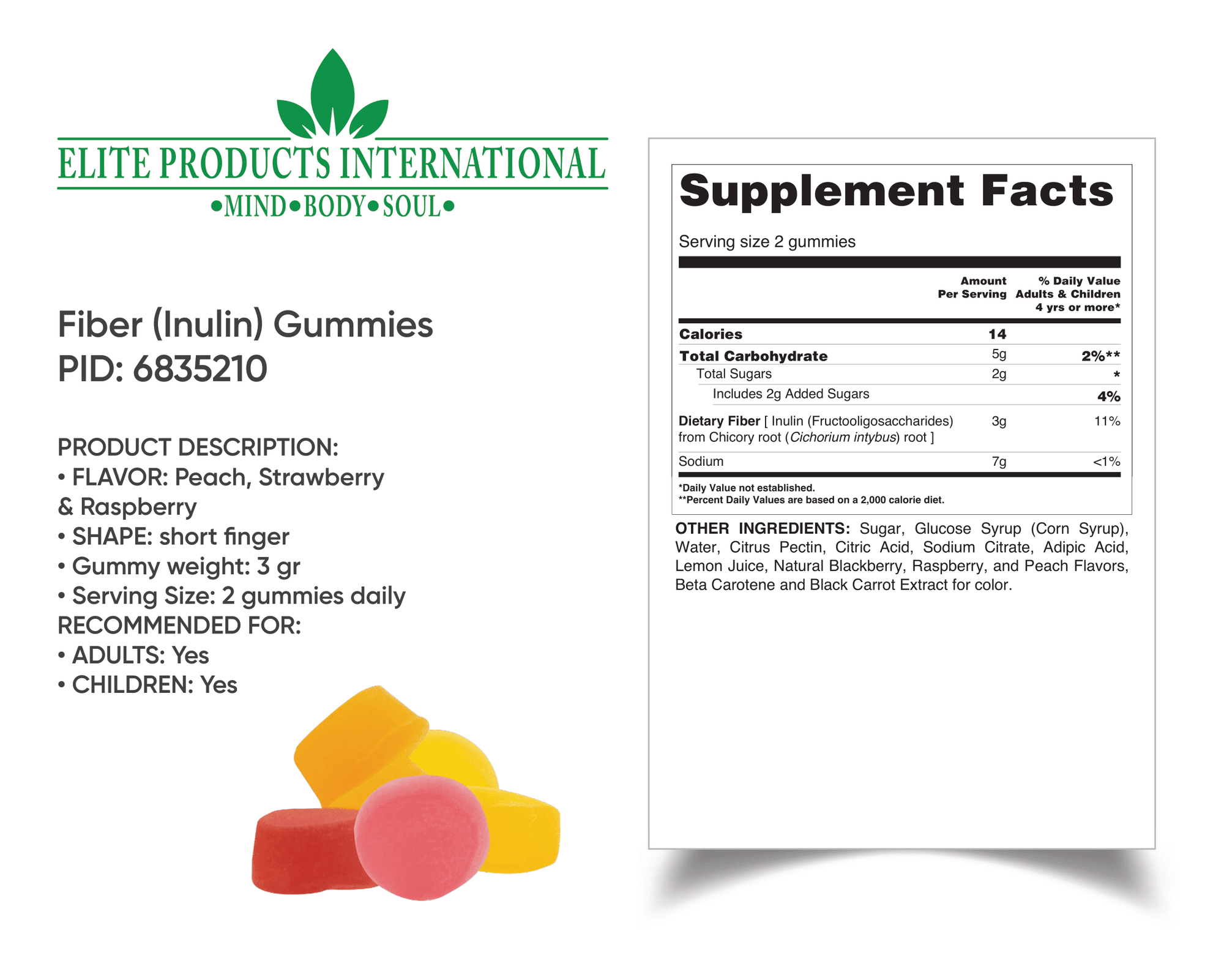 Fiber Vitamin Gummies are a tasty and convenient way to boost your daily fiber intake