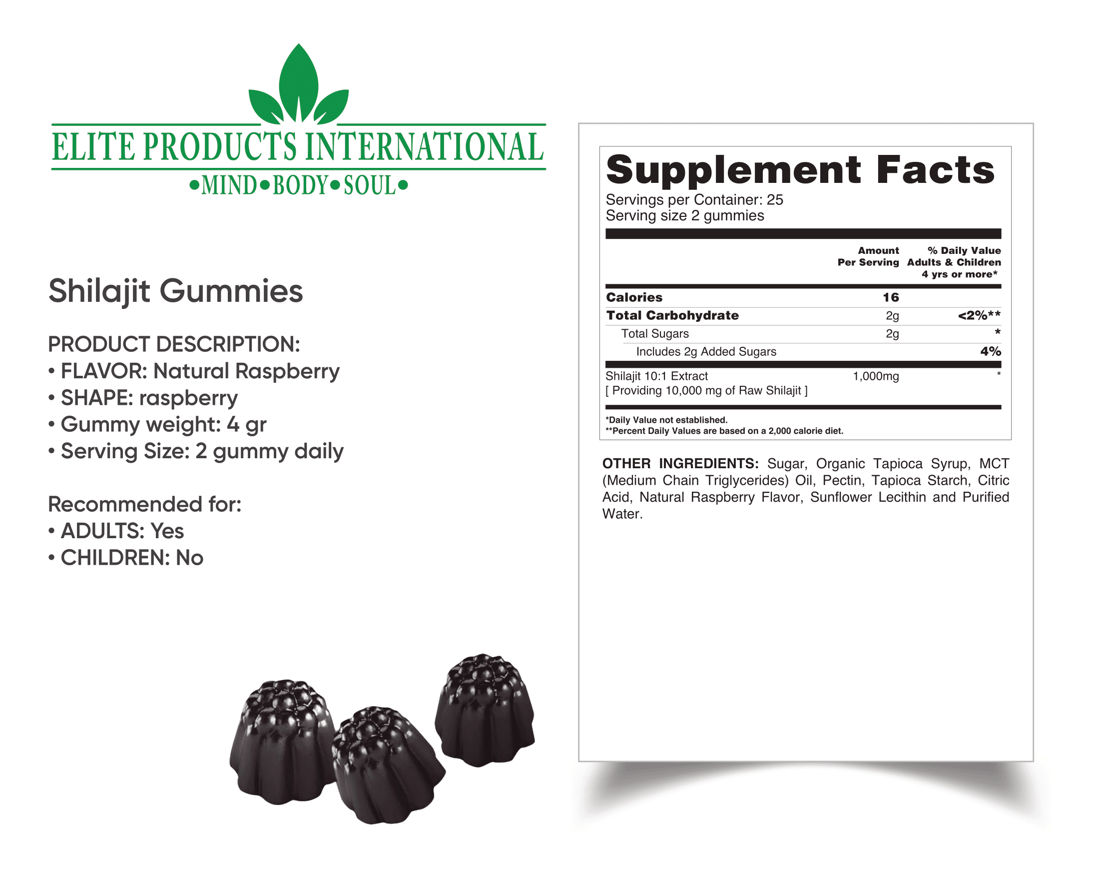 women's shilajit gummies contain over 80 minerals and trace elements that contribute to its powerful effects.