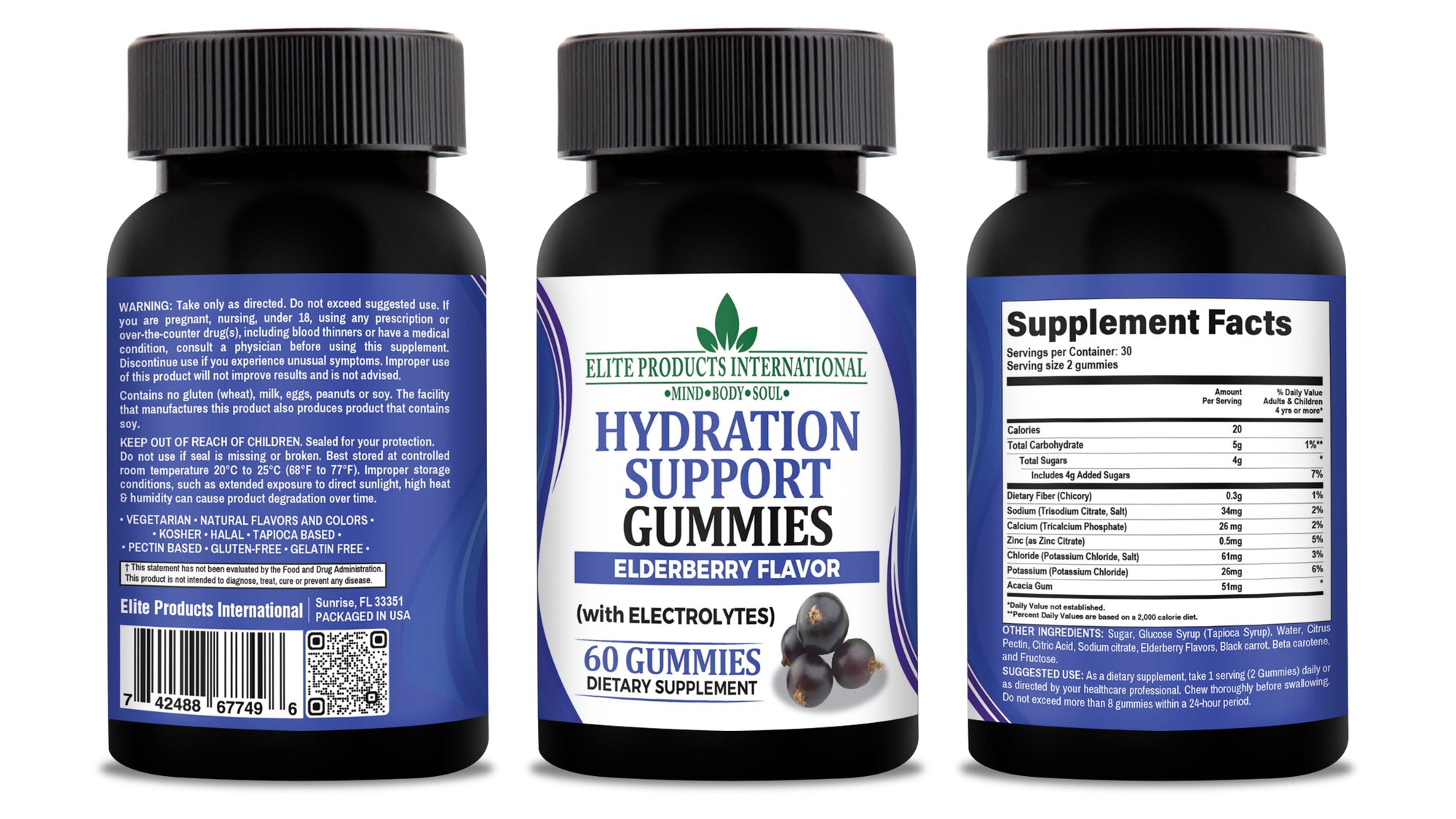 Hydration Support Vitamin Gummies are designed to provide extra boost after workout