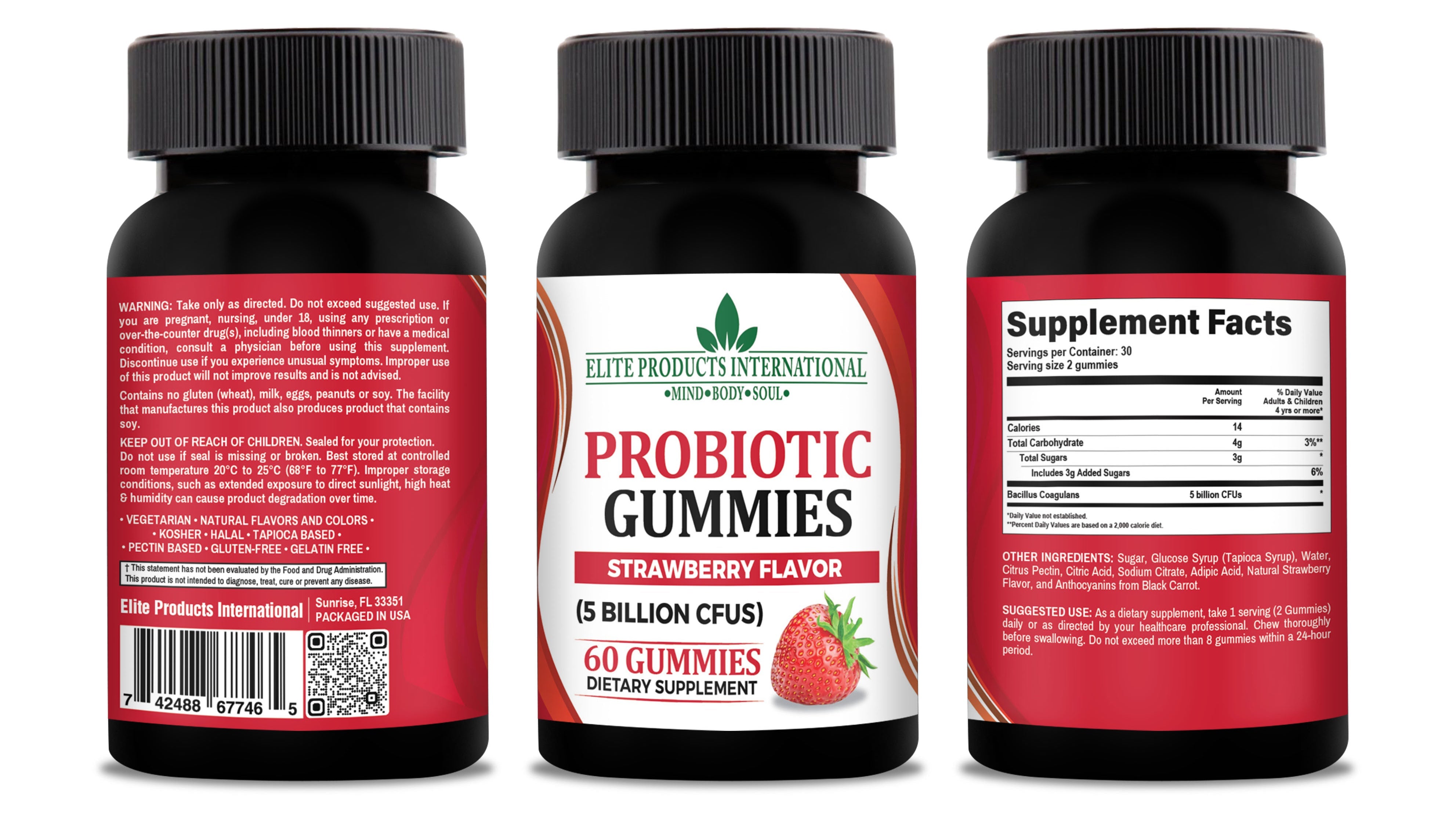 Probiotic Vitamin Gummies alleviate multiple symptoms stomach issues